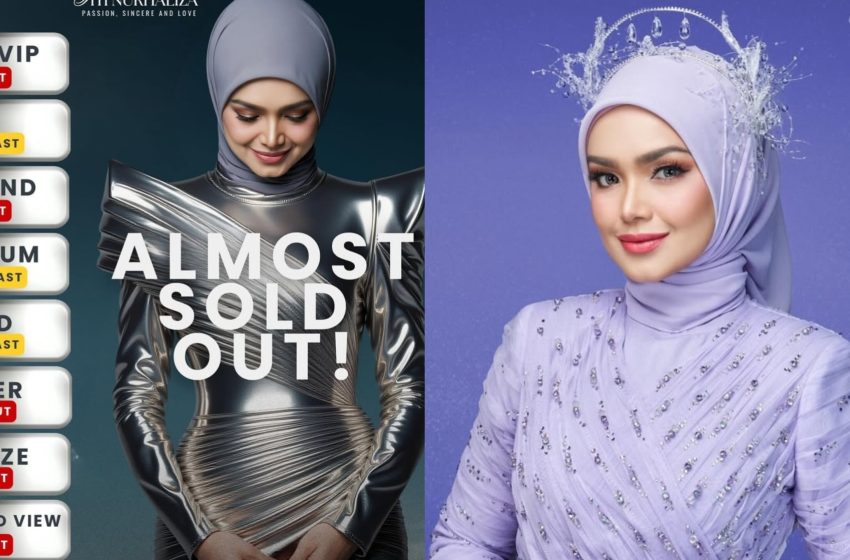  Tiket Konsert Legacy 30 Siti Nurhaliza hampir sold out… Aura Biduanita Negara hebat!