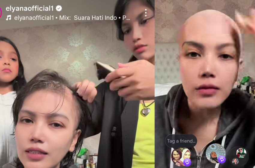  Hari ke-29 kimoterapi… Anak-anak cukur rambut Elyana buat ramai sebak