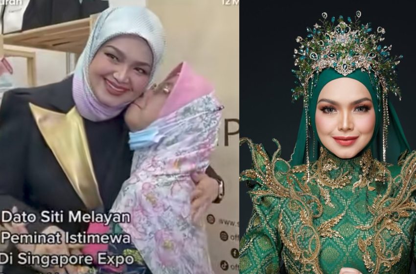  Sikap Rendah Diri Siti Nurhaliza Santuni Peminat OKU Raih Pujian Ramai